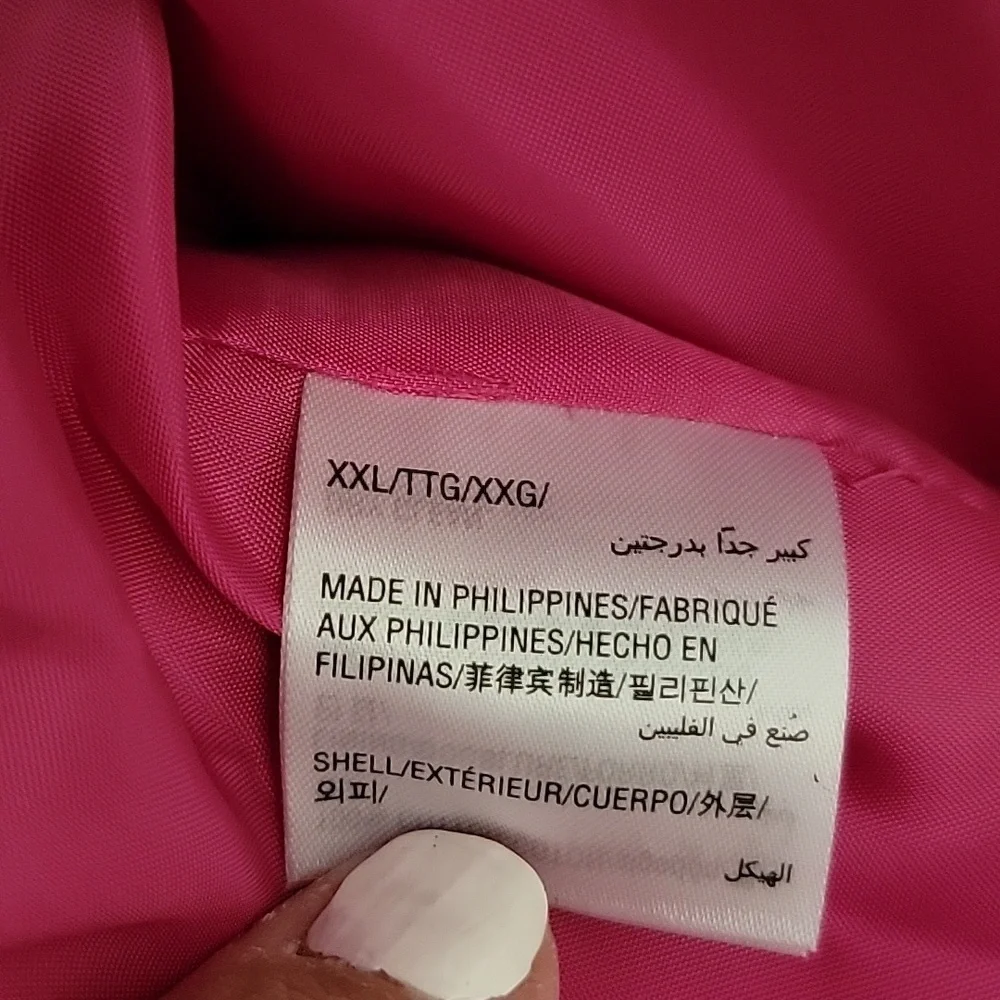 INC Coat Jacket w/Stand Collar Zip/Snap Flap Close Pink size XXL NWT - Picture 11 of 16